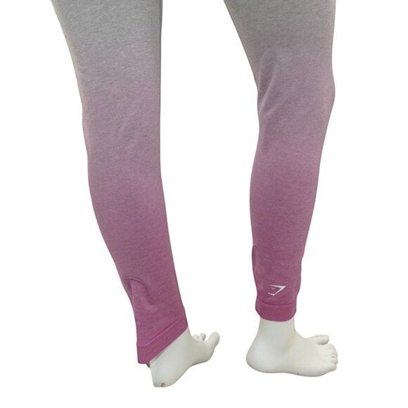 Gymshark Pink Ombré Leggings M – Athleisure BBL Aesthetic Workout Core - Picture 10 of 10